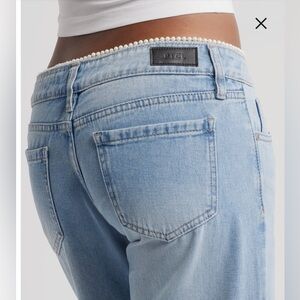 Women's Pearl waist trim jeans